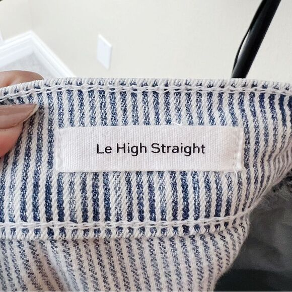 Frame Solar Stripe Le High Straight Jeans Sz 28 - Picture 5 of 7